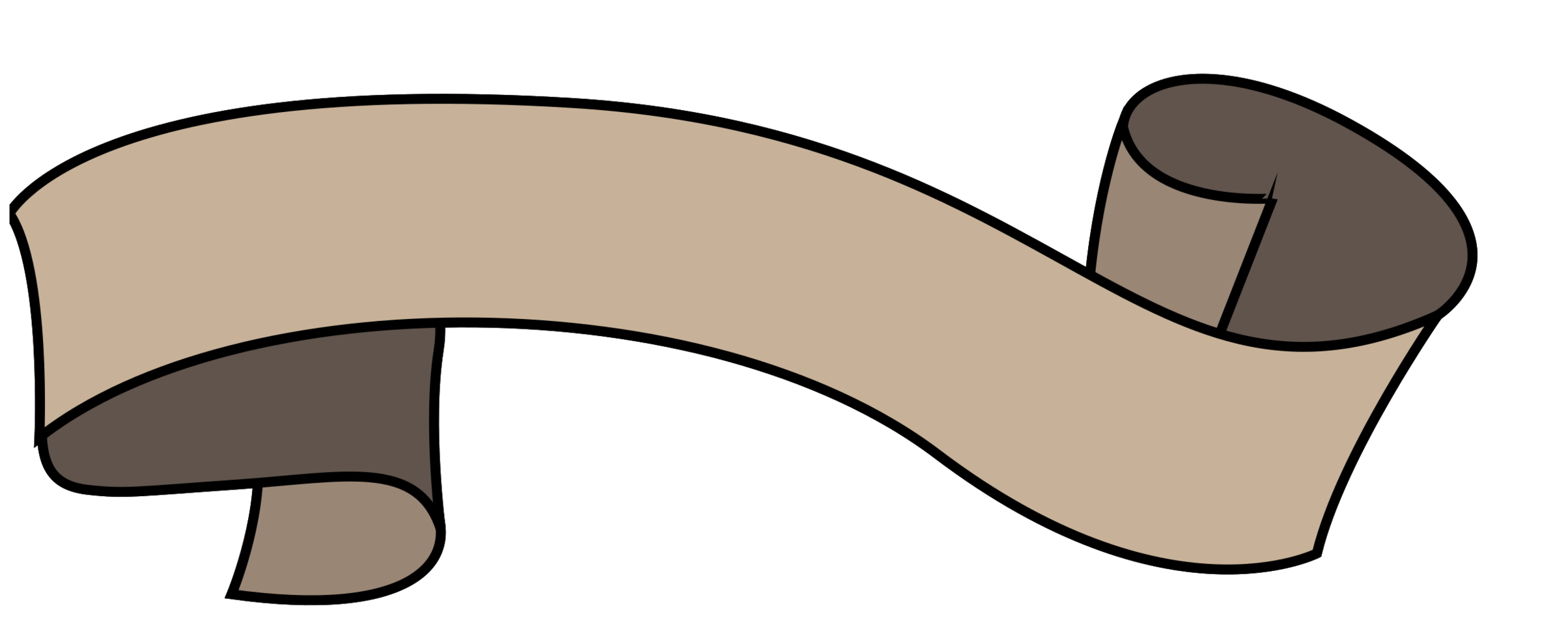 Outline ribbon png