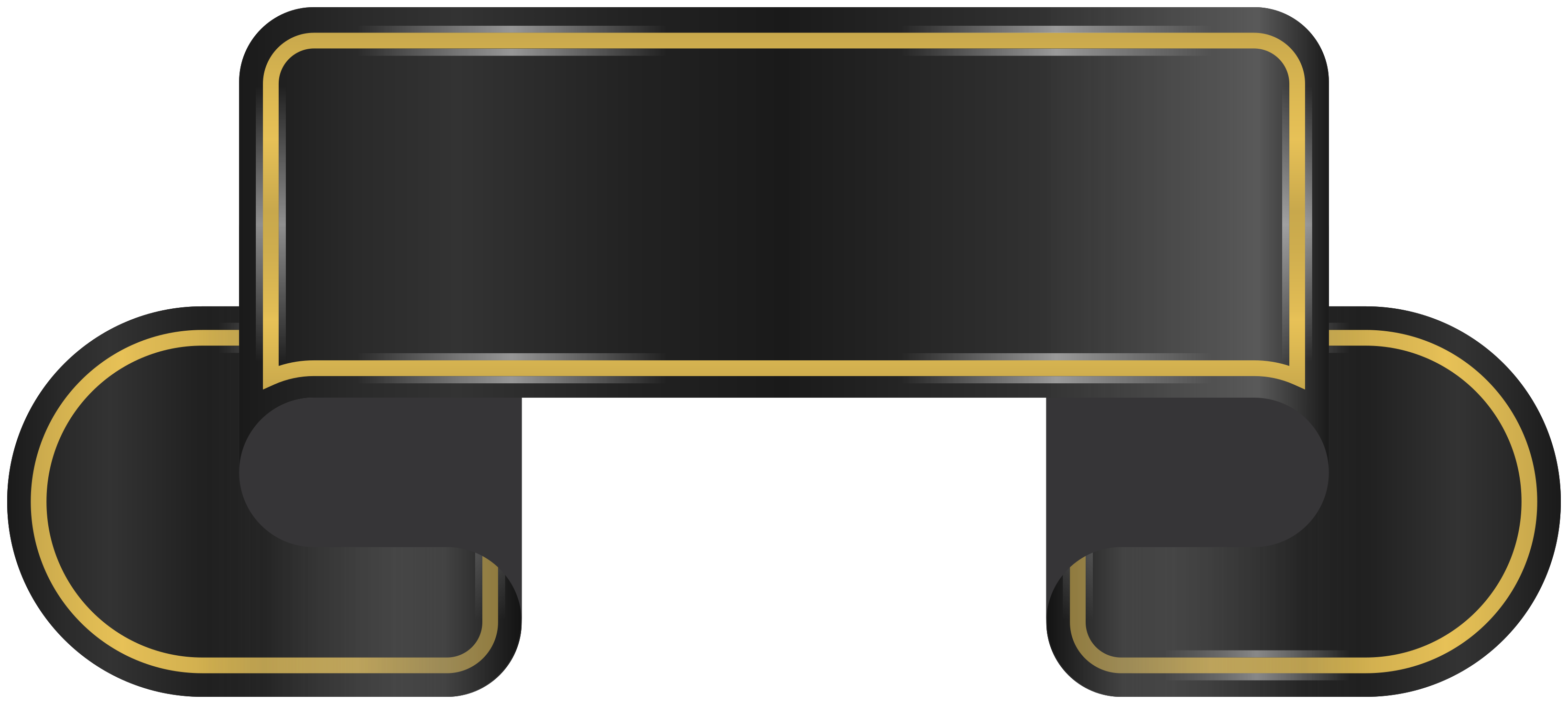 Black ribbon 1197181 PNG