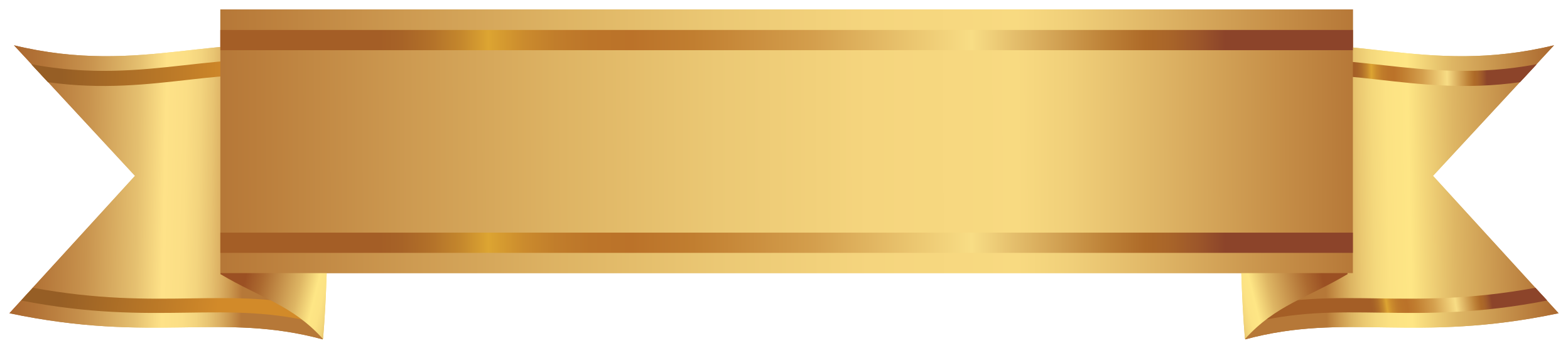 goldenes dekoratives Banner png