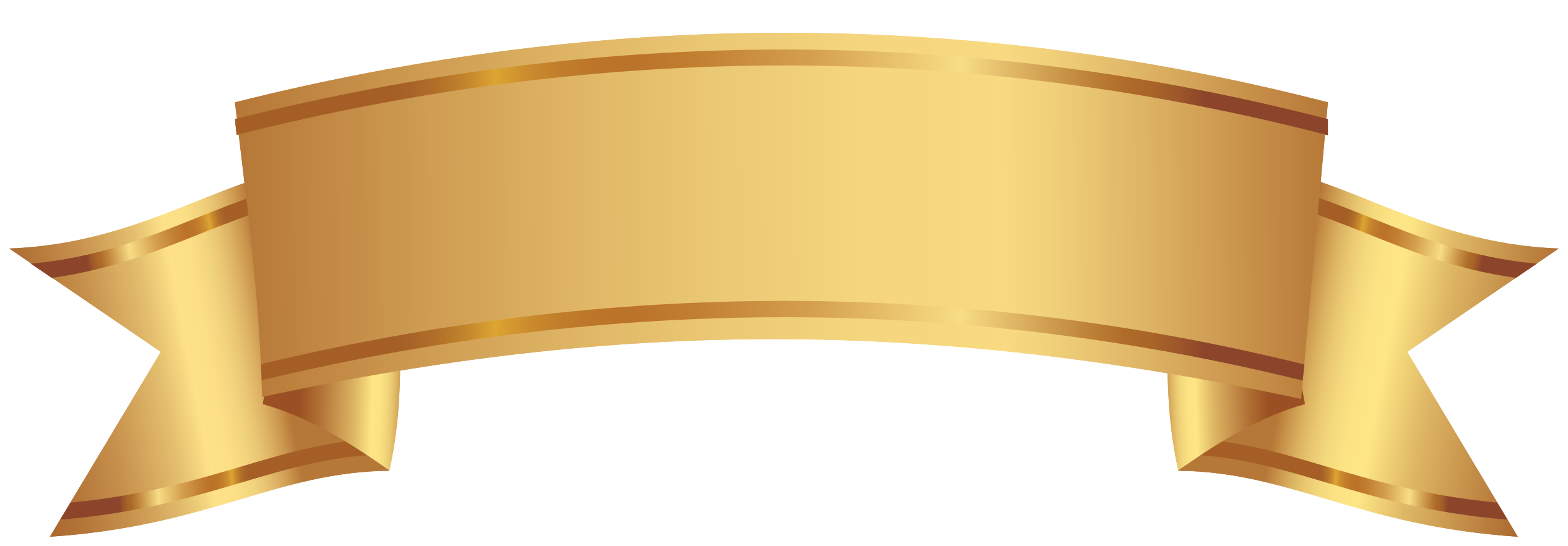 banner decorativo dourado 1197197 PNG