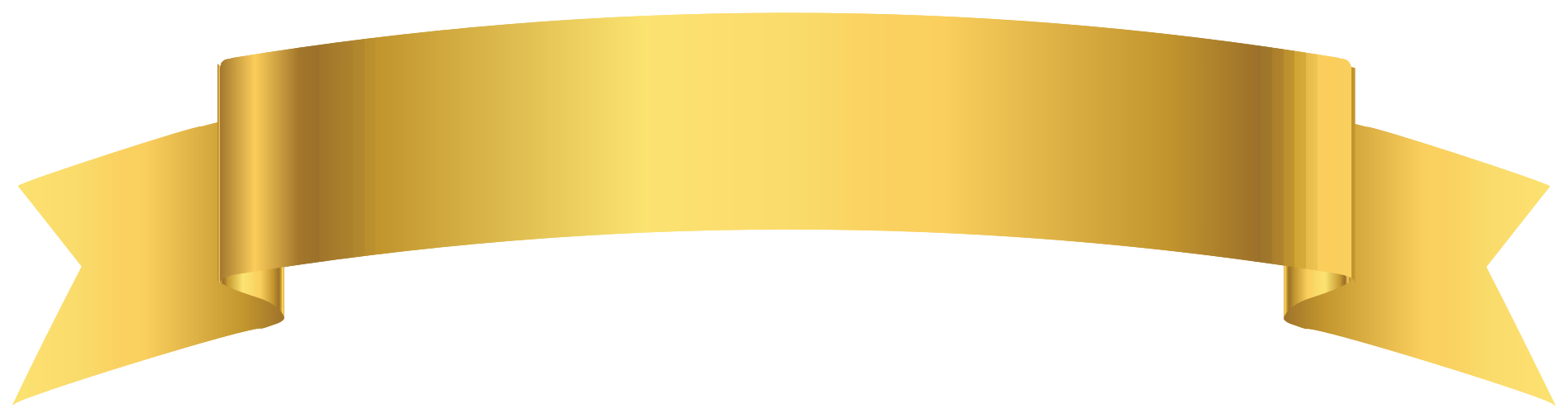 ruban d'or png