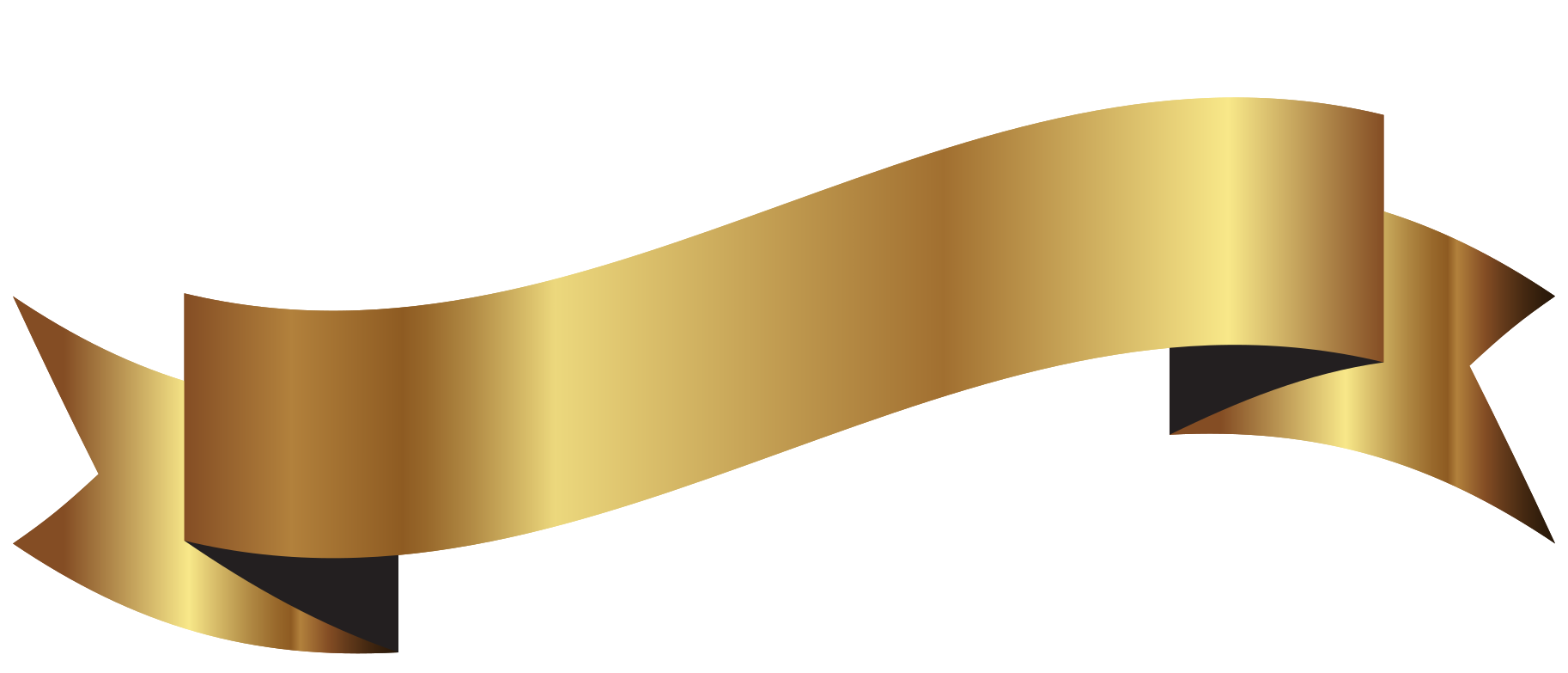 Gold ribbon png