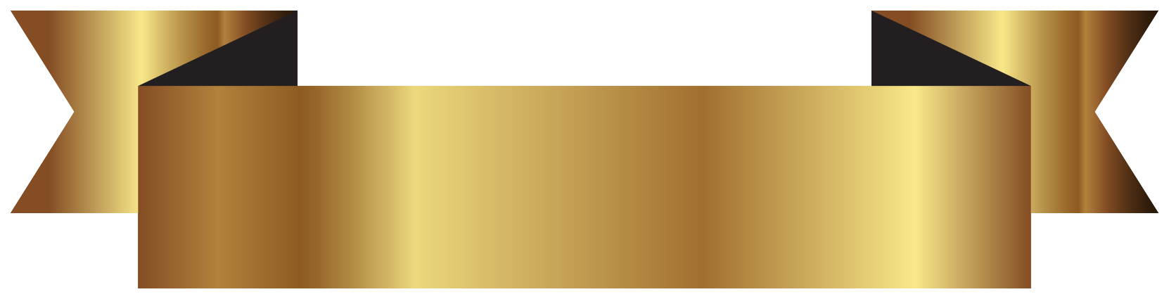 ruban d'or png