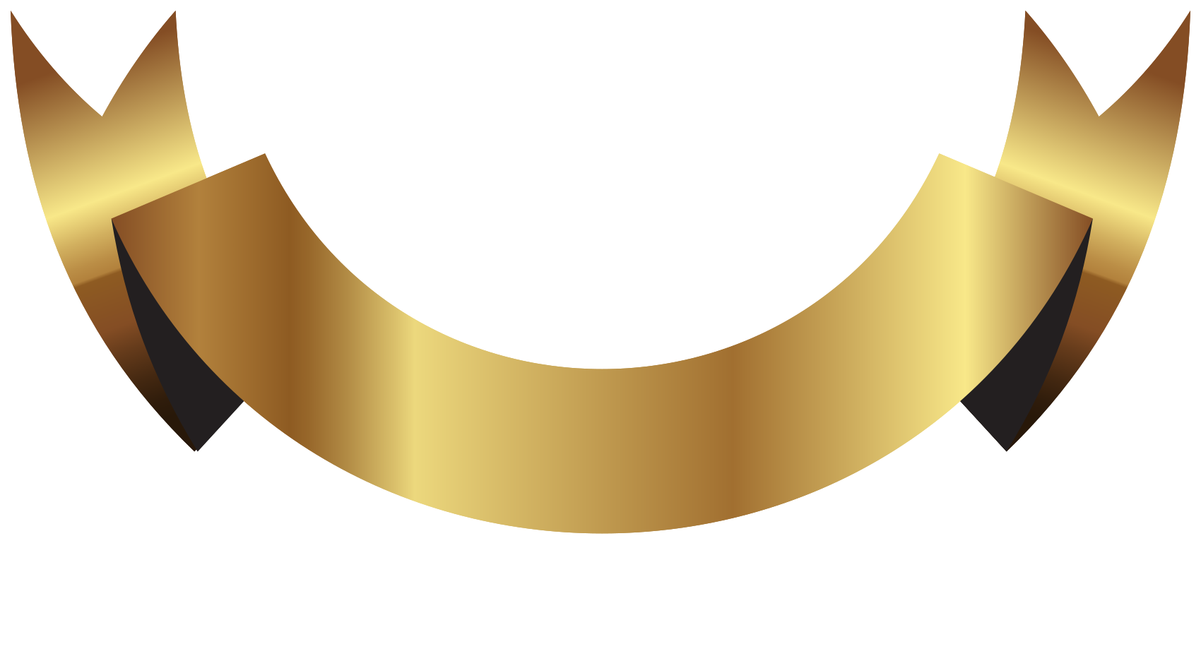 ruban d'or png