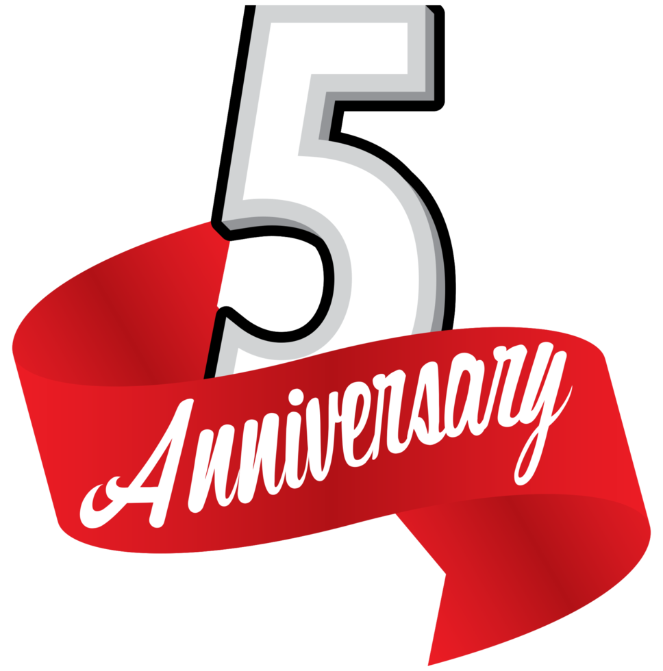 Anniversary ribbon png