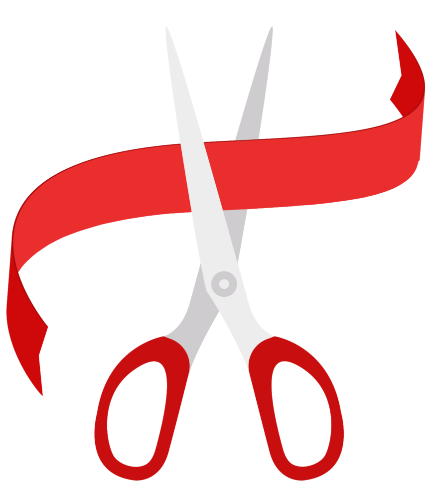 Ribbon cutting png