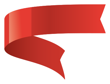 Glossy red banner png