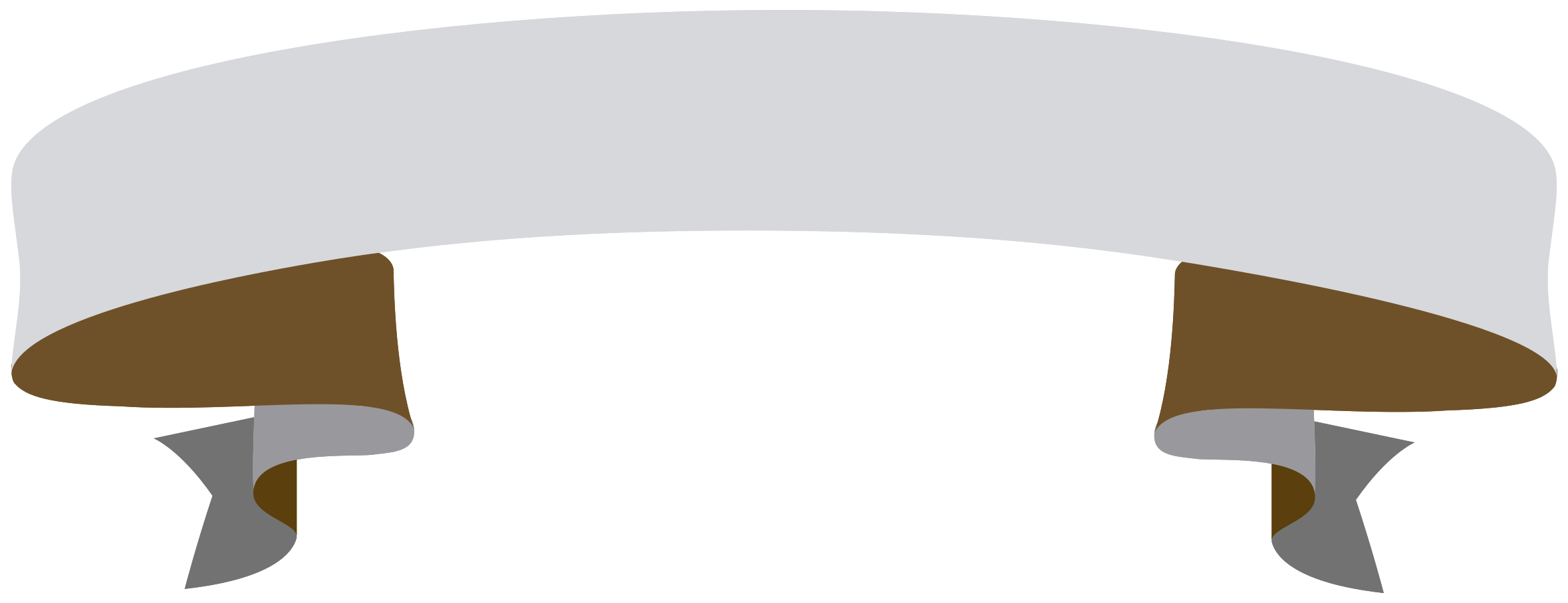 Flat ribbon png