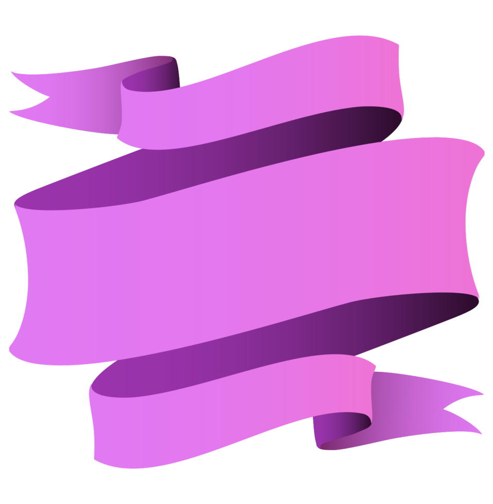 bannière ondulée violette png