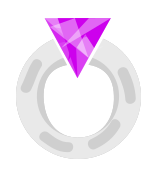 Diamantring Silber png