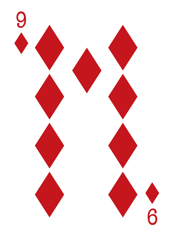 cartão de pôquer de diamante png
