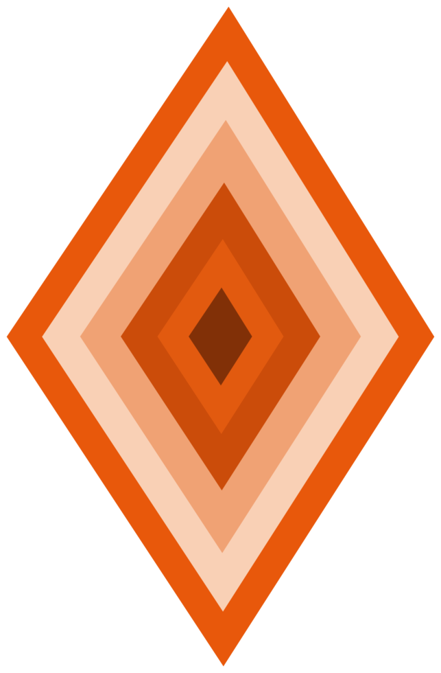 Geometric diamond, png