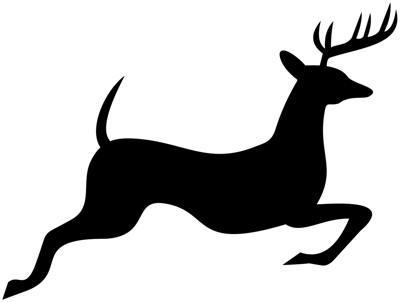 Deer jumping png