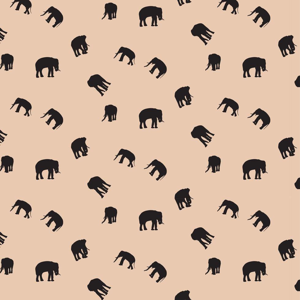 Fondo de silueta de elefante vector