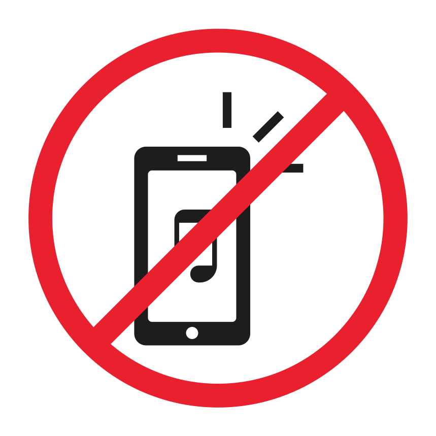 público proibido sinal celular png