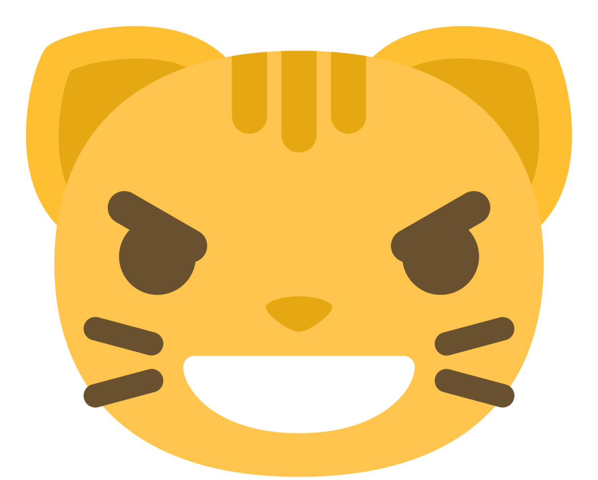 emoji cat faccia sorriso diabolico png