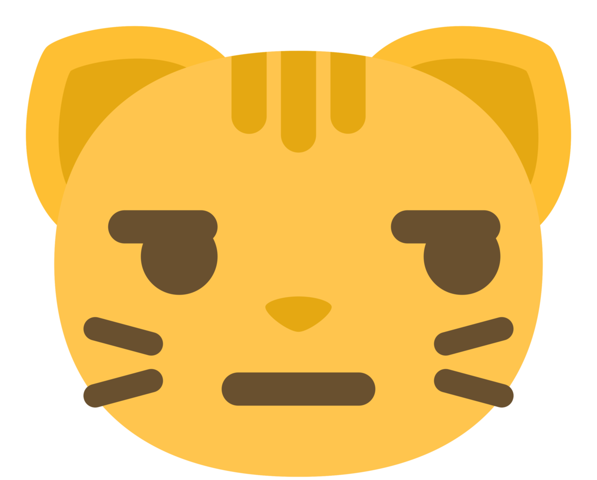 Emoji cat face smirk png