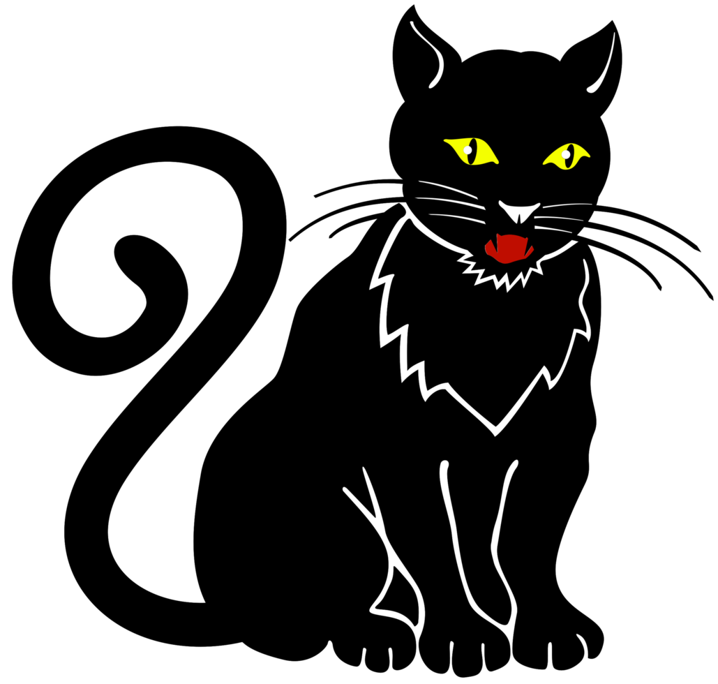 schwarze Katze png