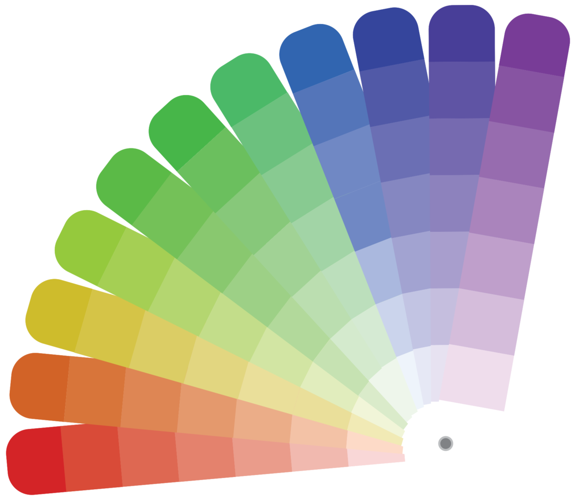 Rainbow color swatch png