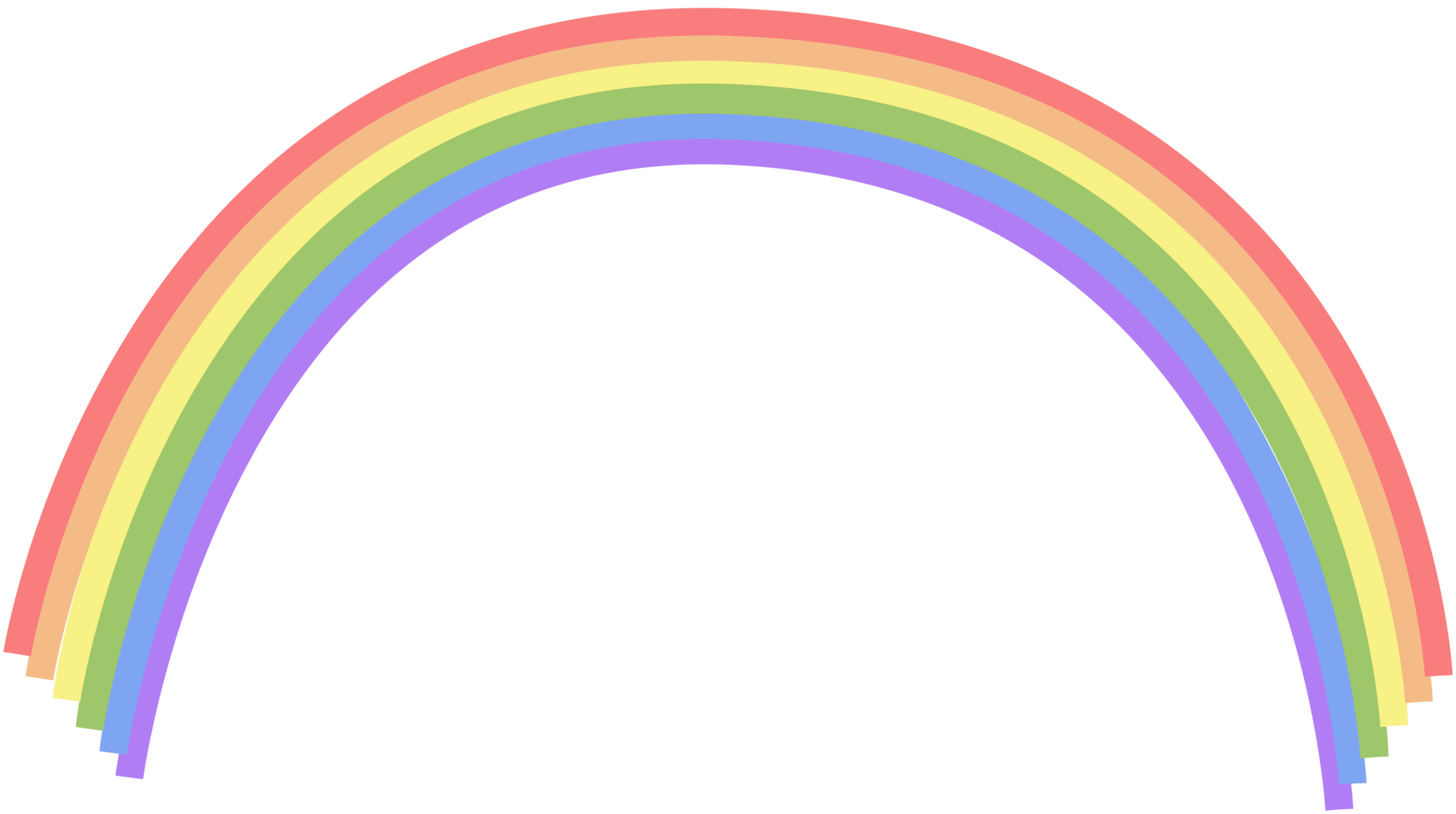 Free Rainbow Soft Color Png With Transparent Background