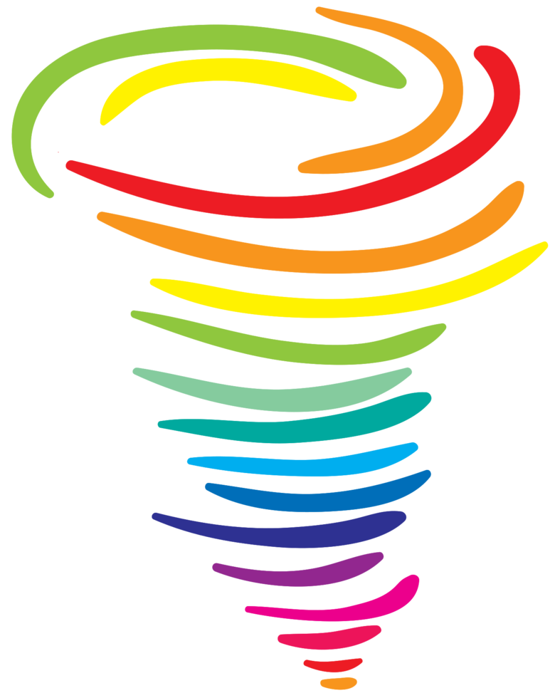 Rainbow tornado png