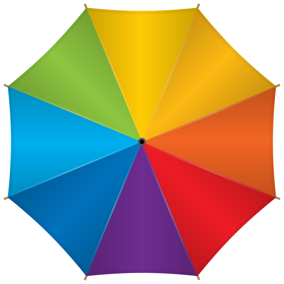 Rainbow umbrella png