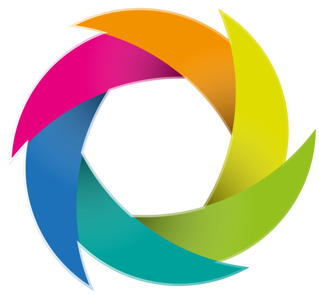 diseño de logotipo del arco iris png