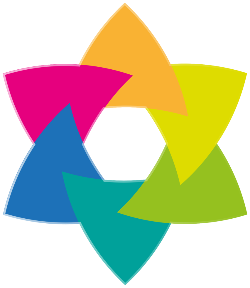Rainbow logo design png