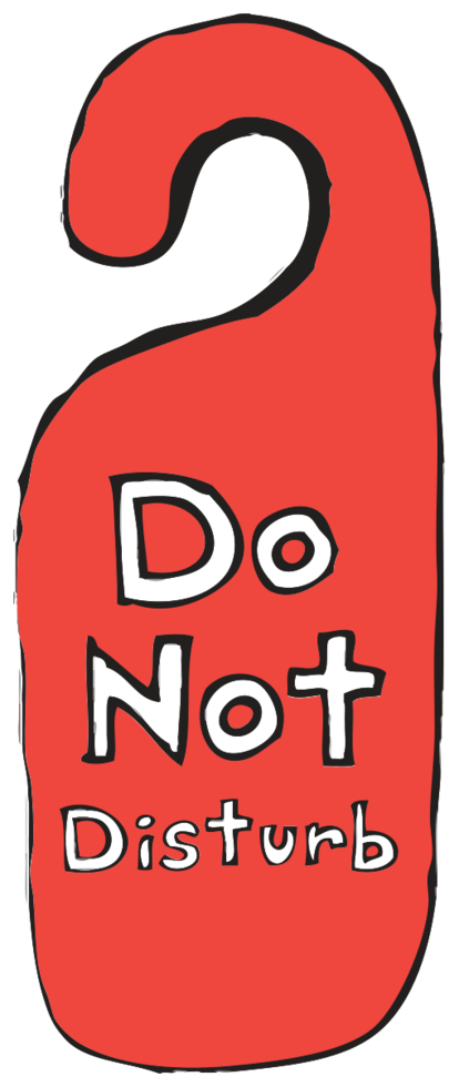 Do not disturb hand drawn png