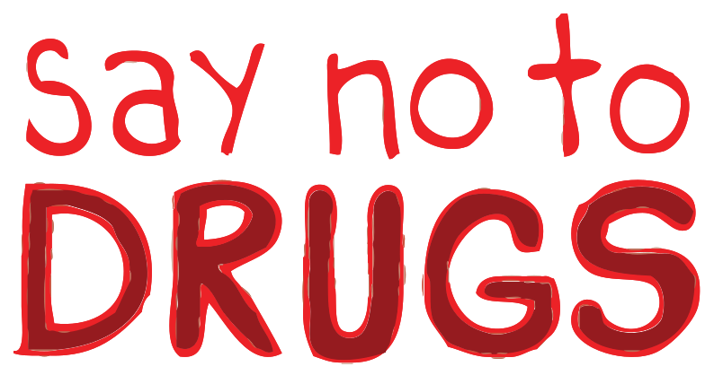 No drugs hand drawn png