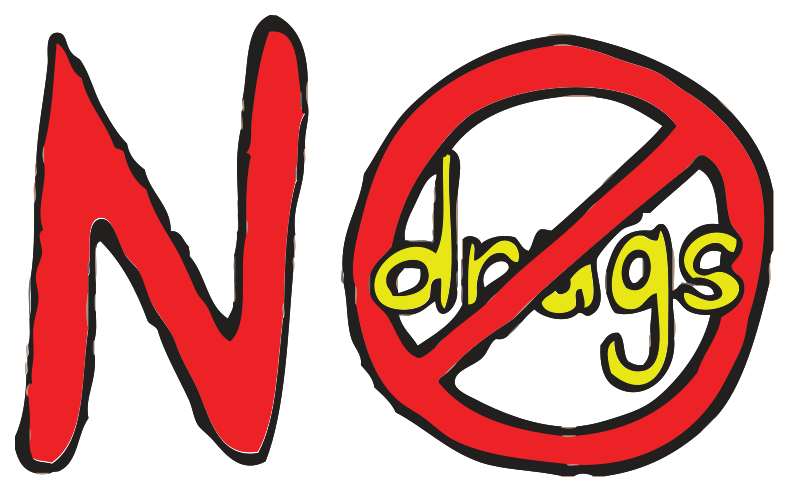 sin drogas dibujado a mano png