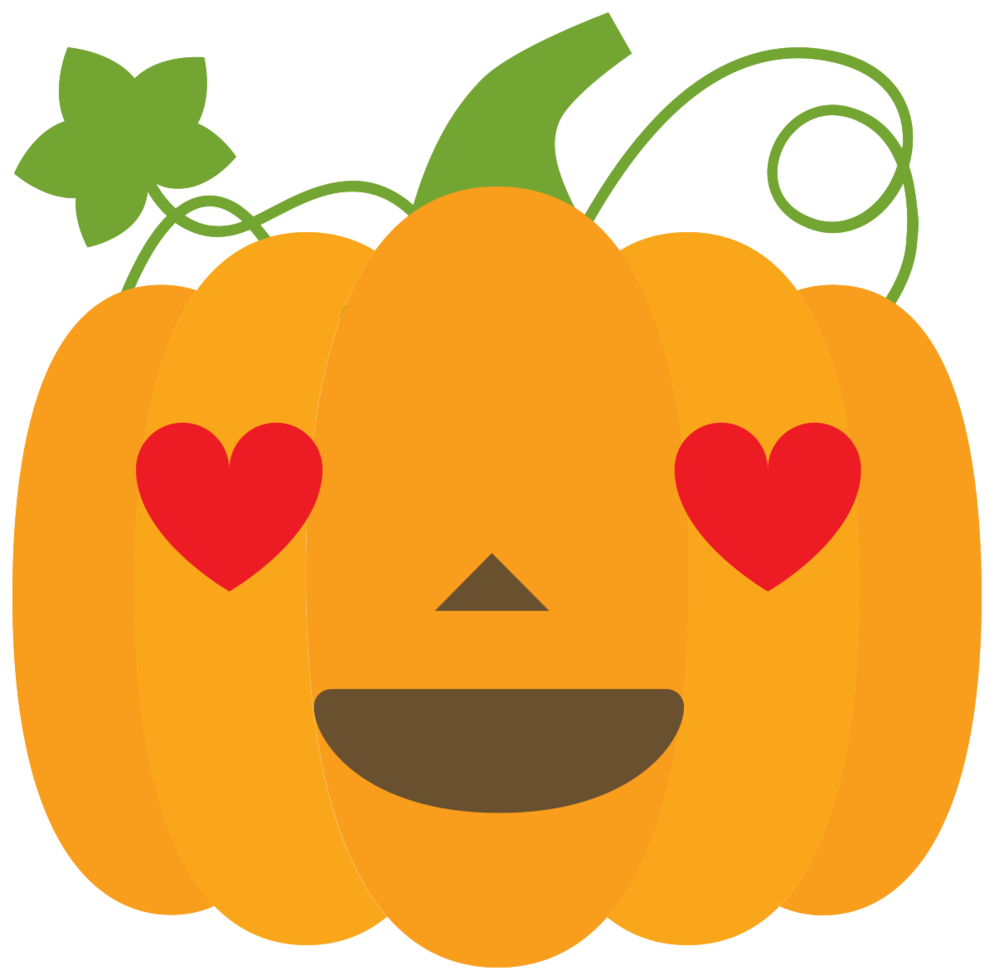 Emoji pumpkin love 1199721 PNG