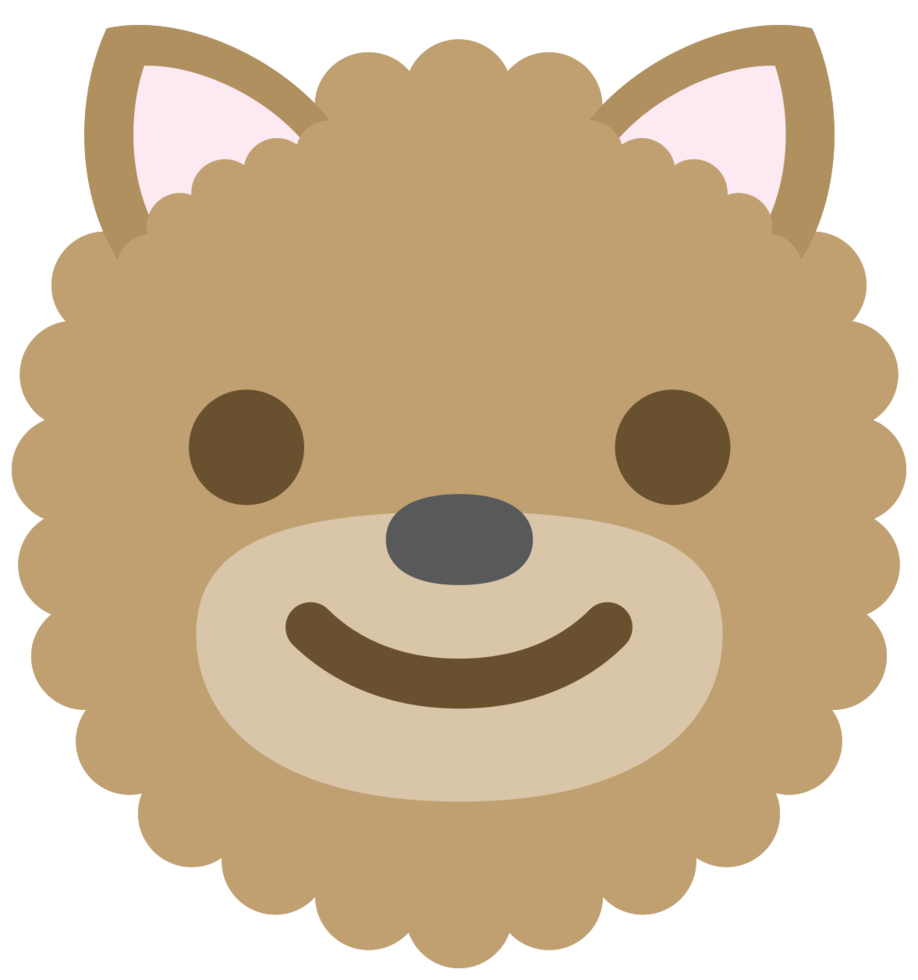 sorriso di faccia di cane emoji png