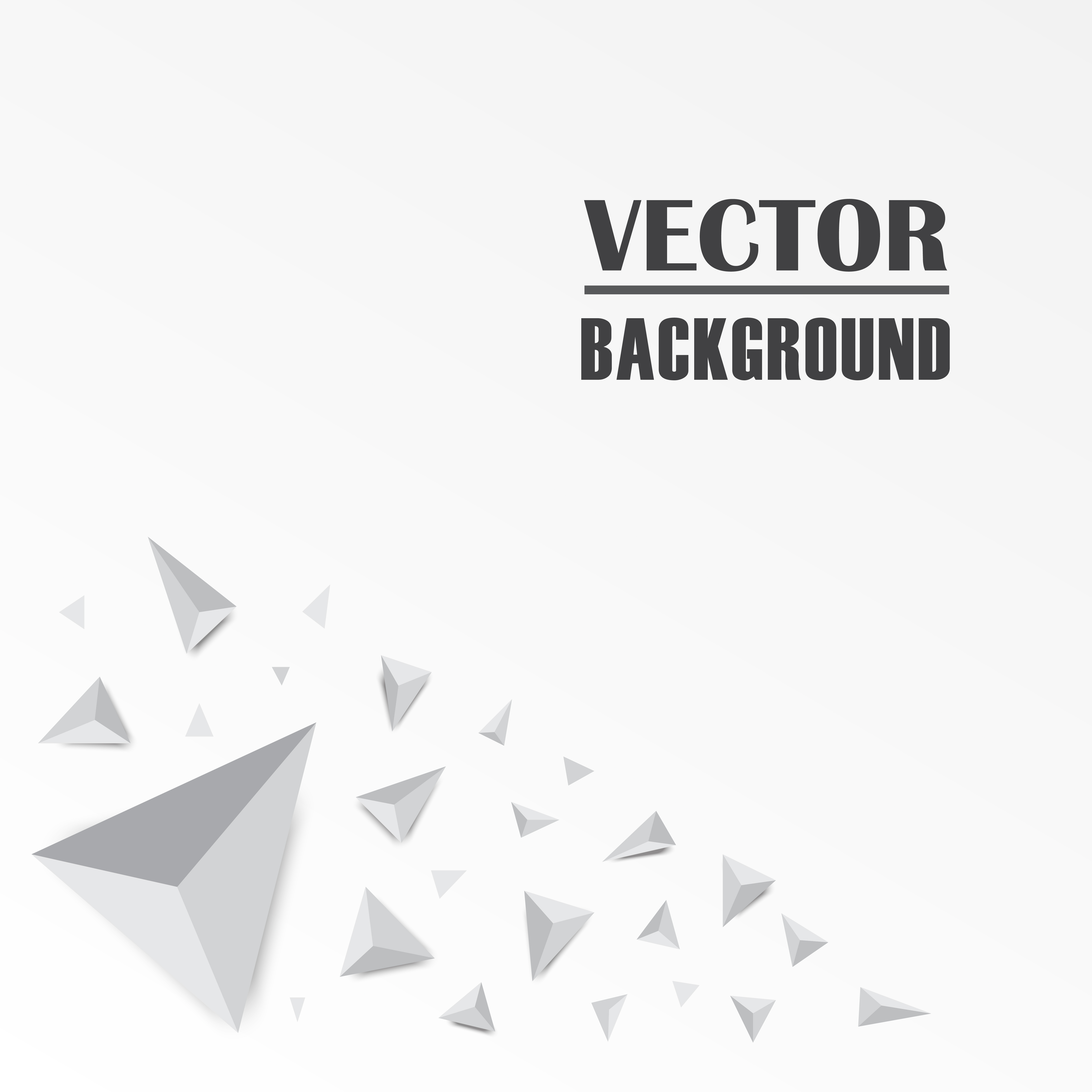 Metallic 3D triangle corner design with copyspace 1200619 Vector Art at