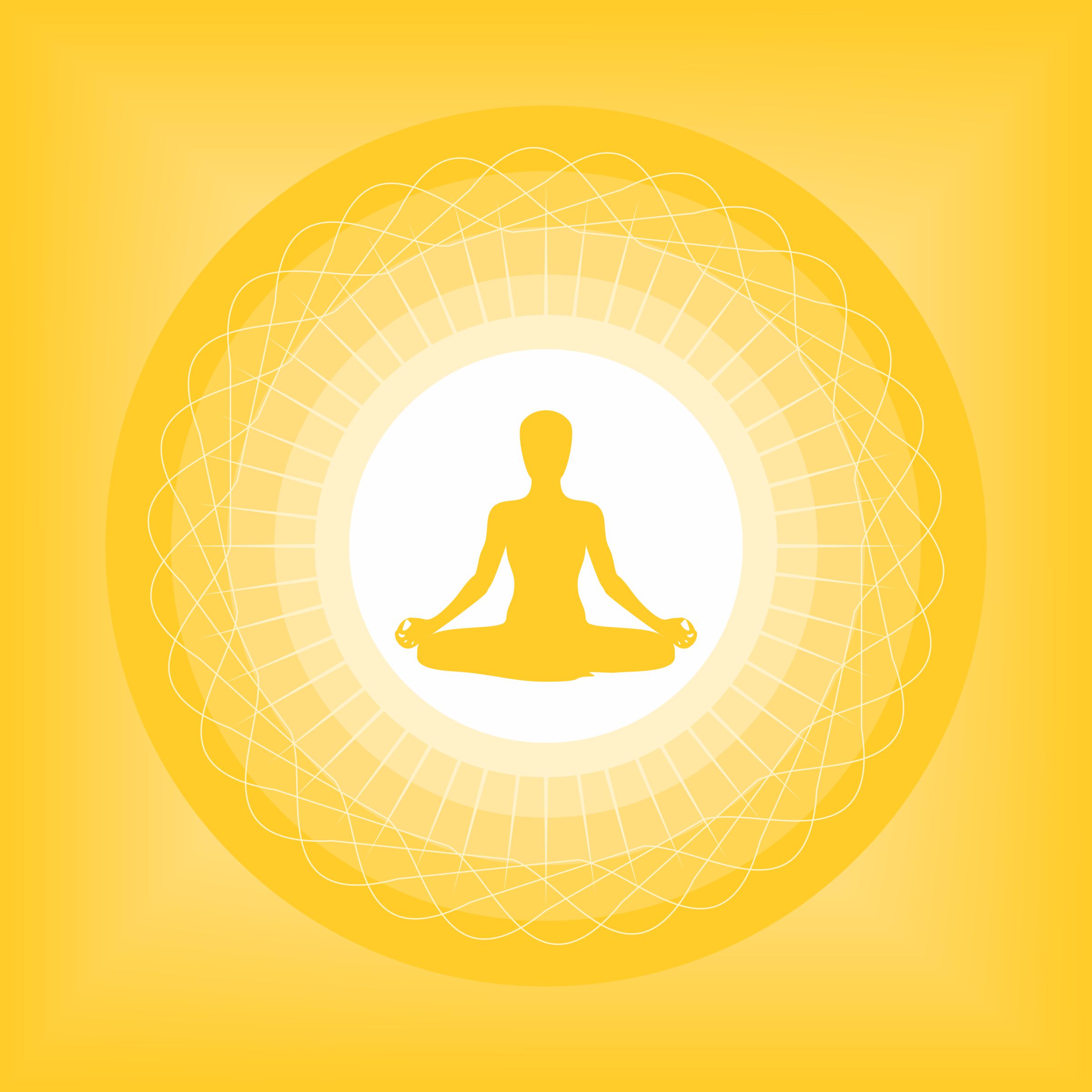 Poster with Yoga Pose Silhouette in Mandala Design 1200634 Vector Art at  Vecteezy
