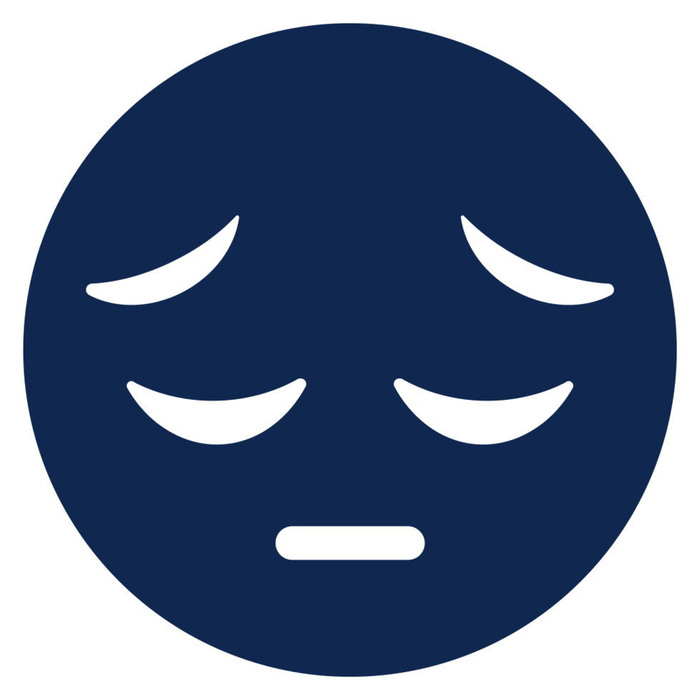 visage emoji triste png