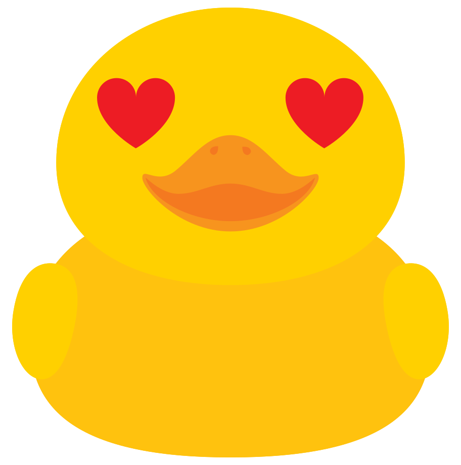 pato emoji amor png