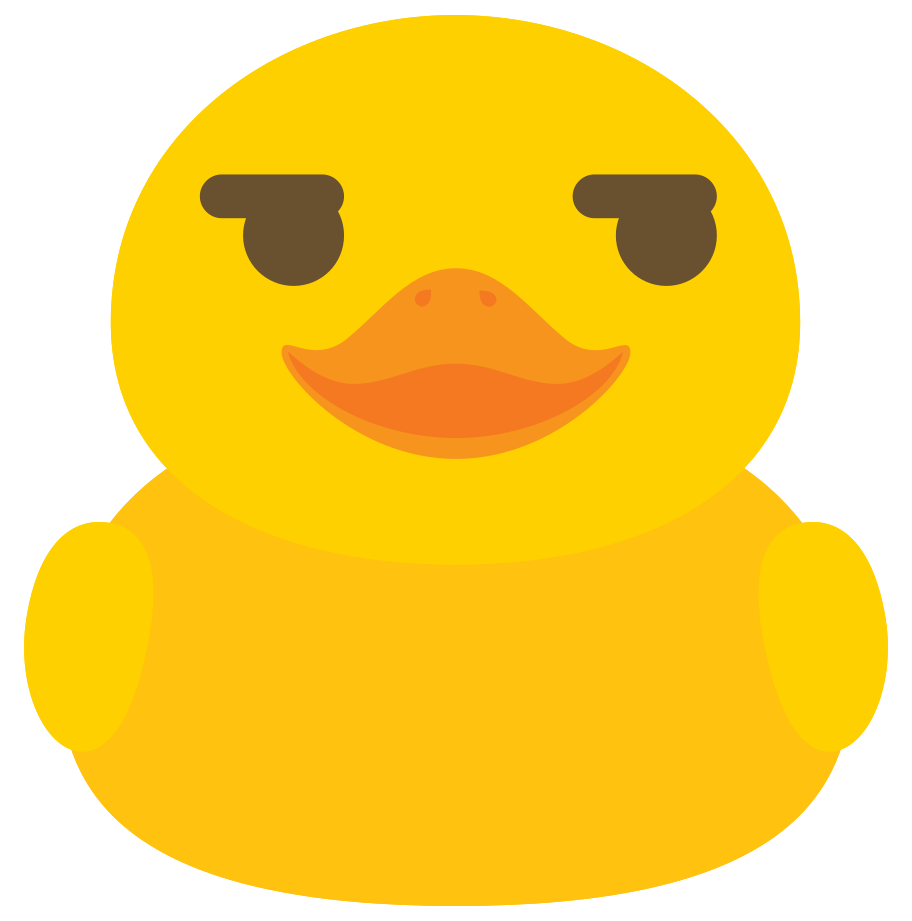 canard emoji smirk png