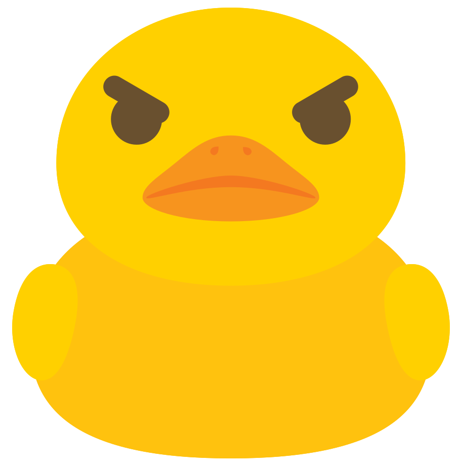 Ente Emoji wütend png