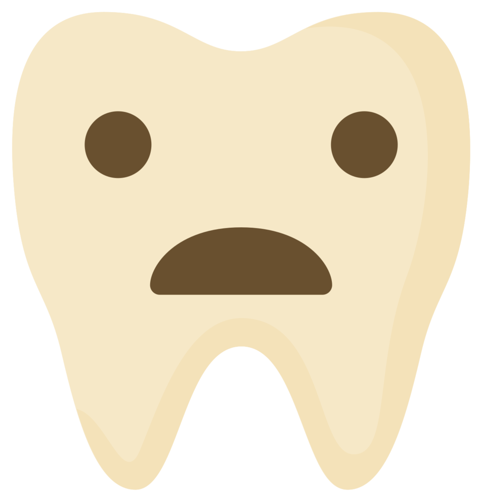 Emoji tooth sad png