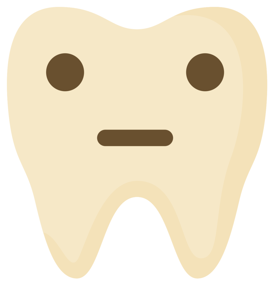 Emoji tooth neutral png