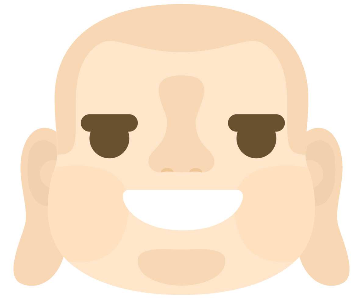 emoji buddha gezicht smile png