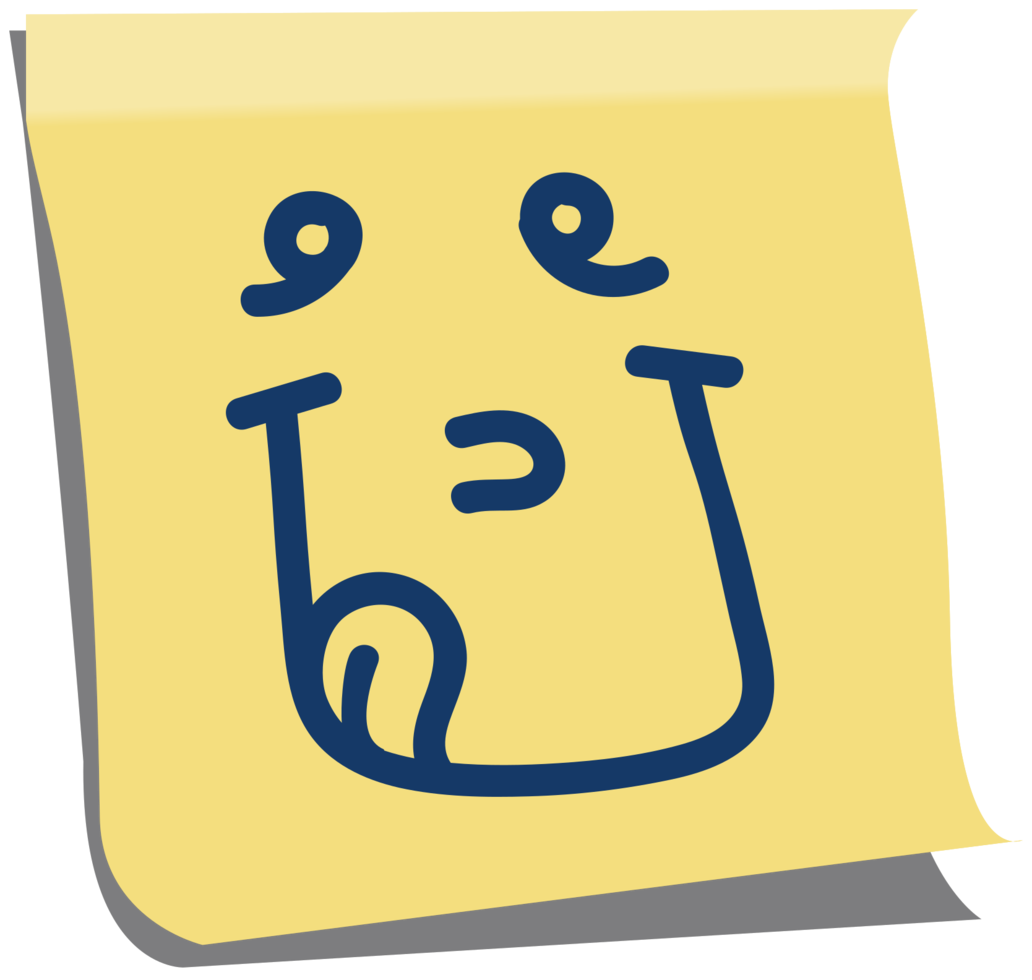 emoji post it tounge png