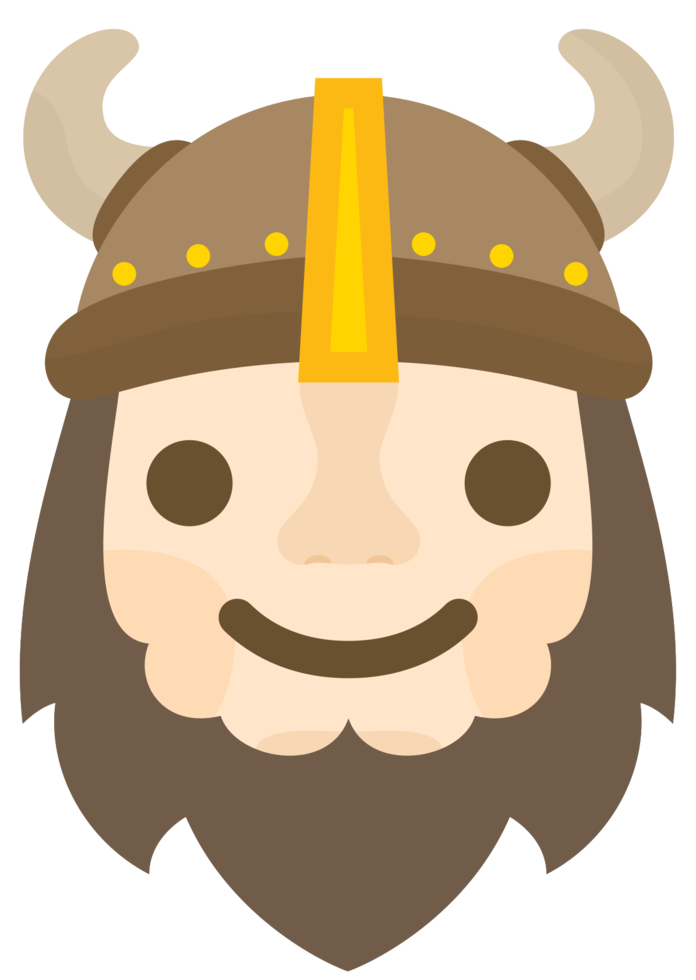 emoji viking smile png