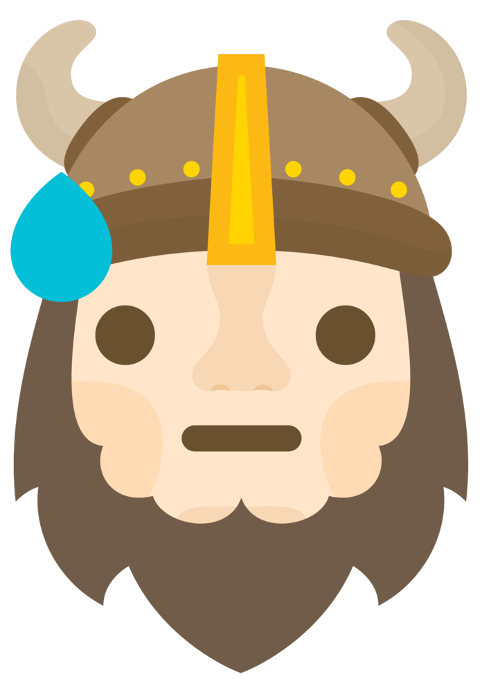 Emoji viking sweat png