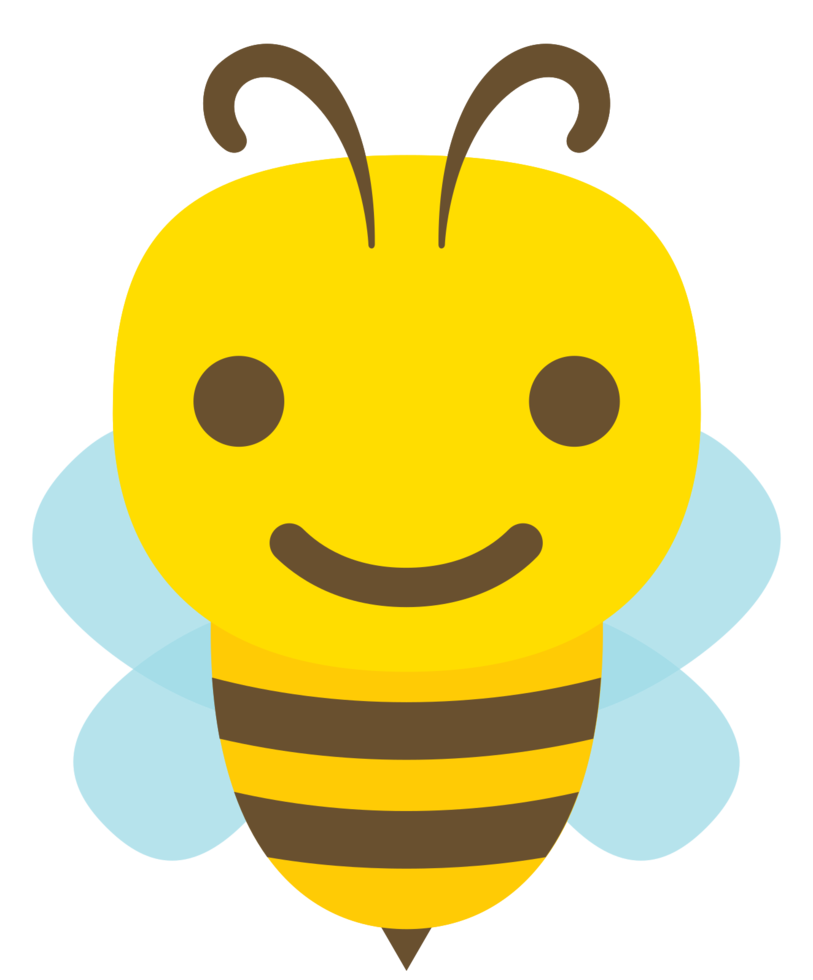 Emoji bee cartoon smile png