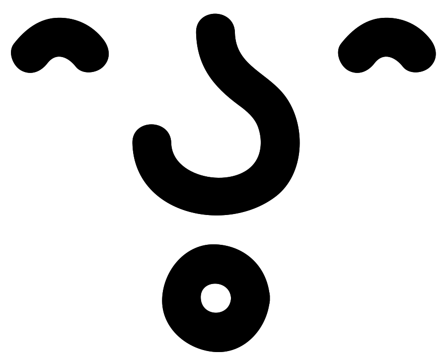 Emoji face simple happy png