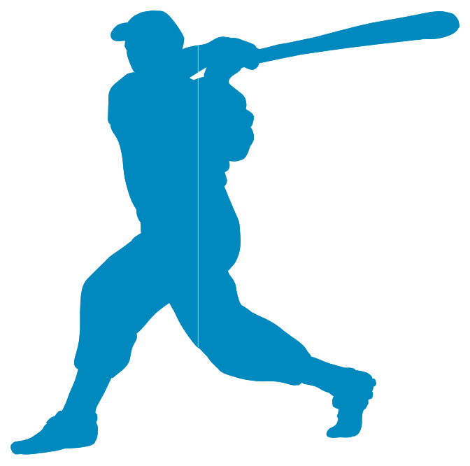 Basebollspelare png