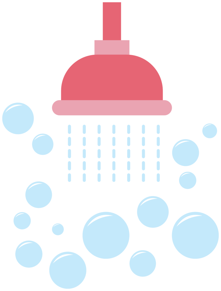 Bubble soap shower png