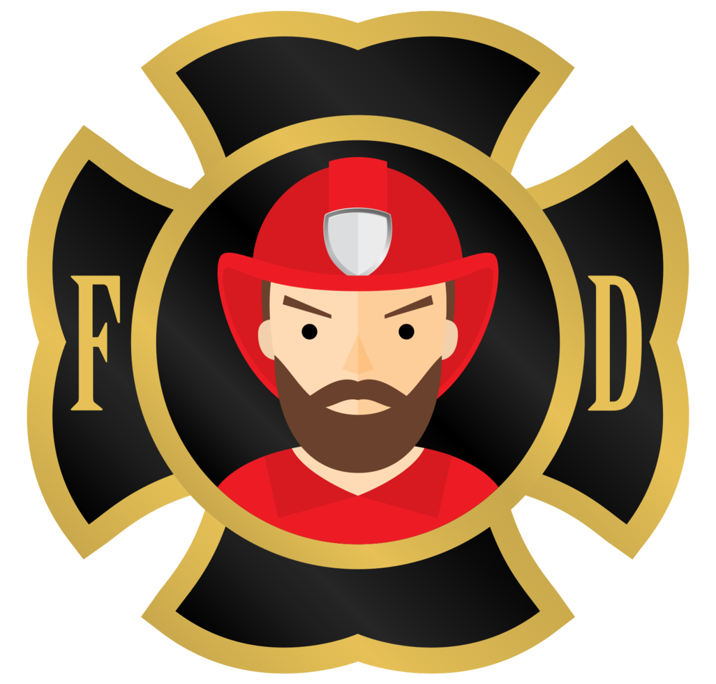 Crest firefighter emblem png